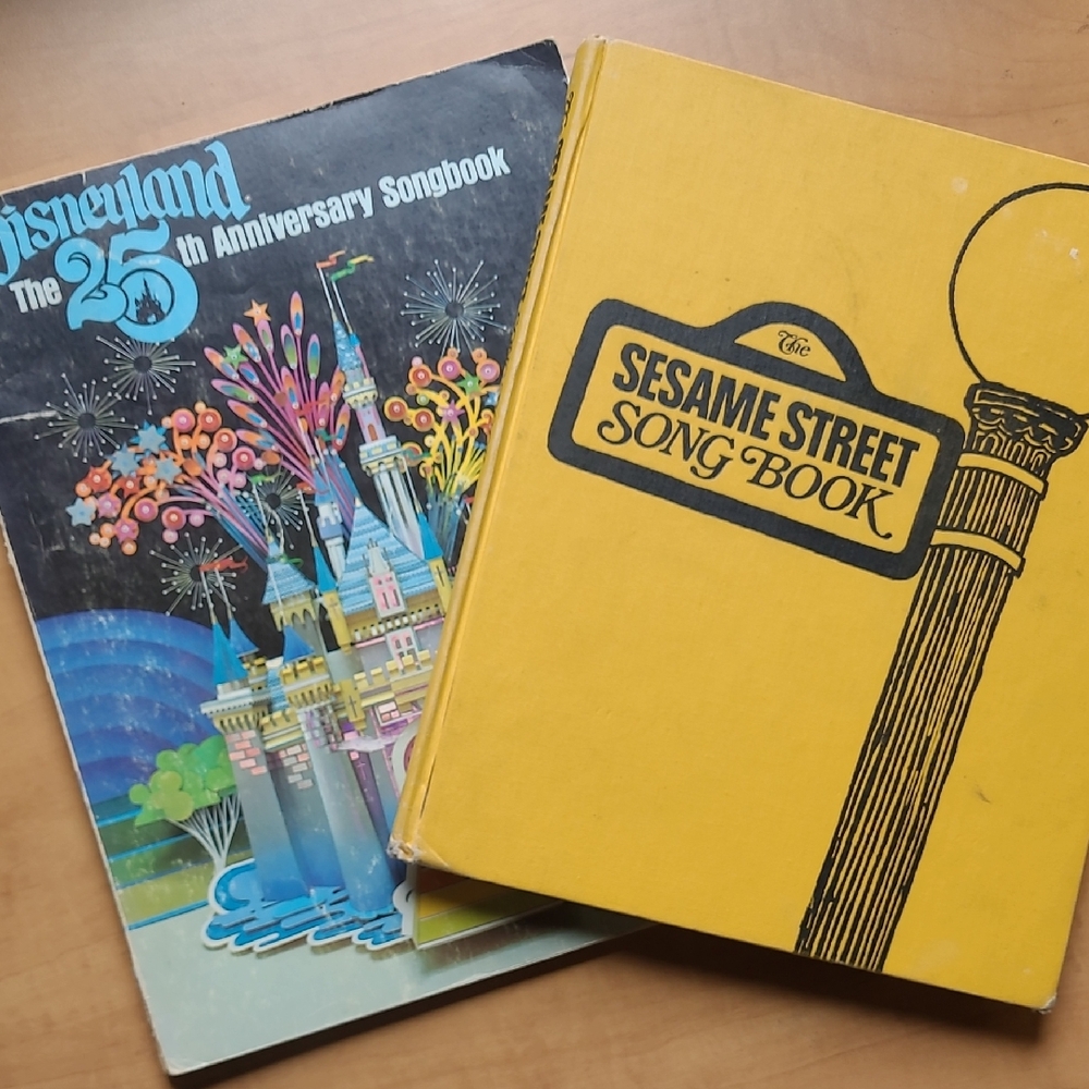 Sesame Street and Disneyland Song Books